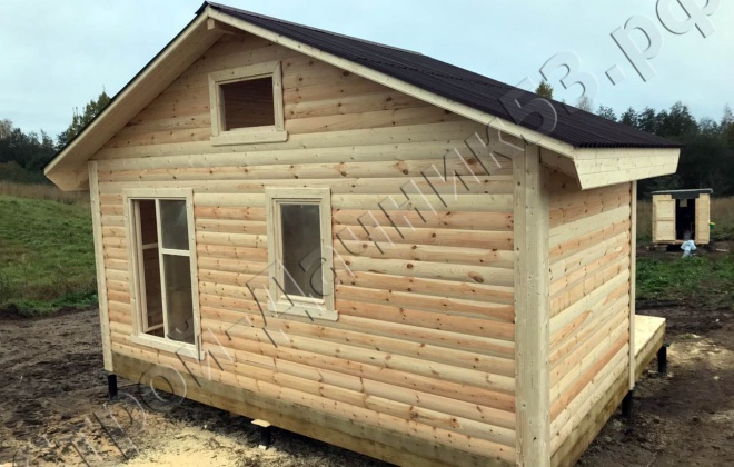 2 Брусовой дом 6×3, 18 м², Ленинградская область,  Выборгский район, КП Большая Медведица (3)